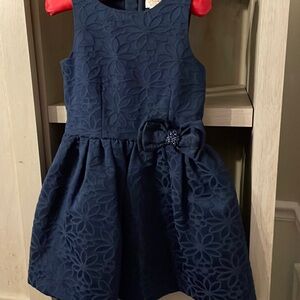 Girls navy blue dress formal size 4